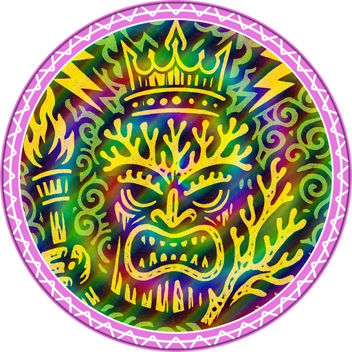 POG #85, Coral Crown, a Prism pog from the Tiki series