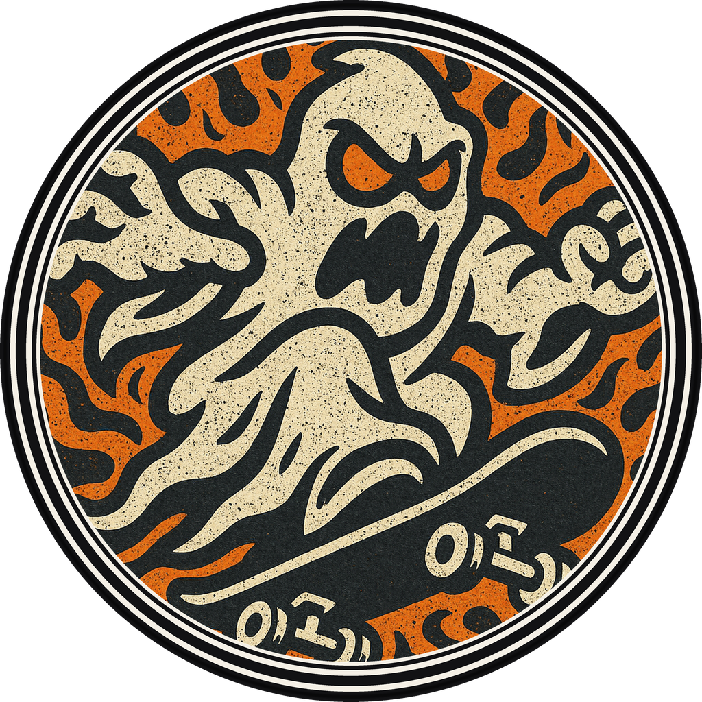 POG #9, Grind Ghost, a Matte pog from the Skate series