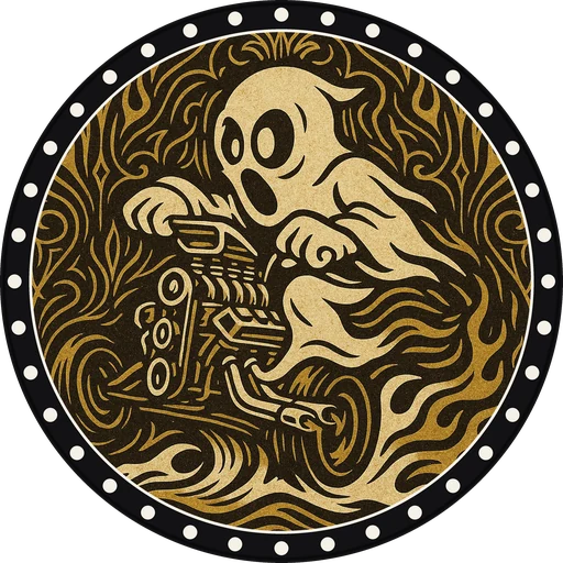 POG #90, Gasoline Ghost, a Matte pog from the Speed series
