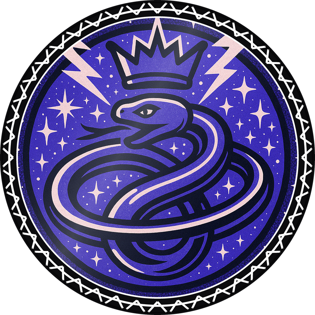 POG #94, Orbit Snake, a Gloss pog from the Cosmic series