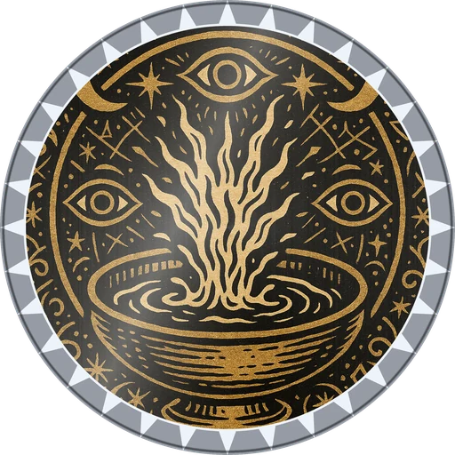 POG #97, Scrying Pool, a Foil pog from the Mystic series