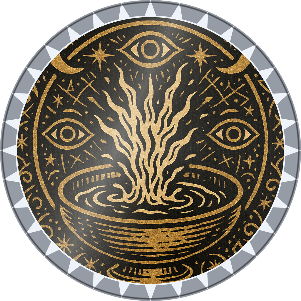 POG #97, Scrying Pool, a Foil pog from the Mystic series